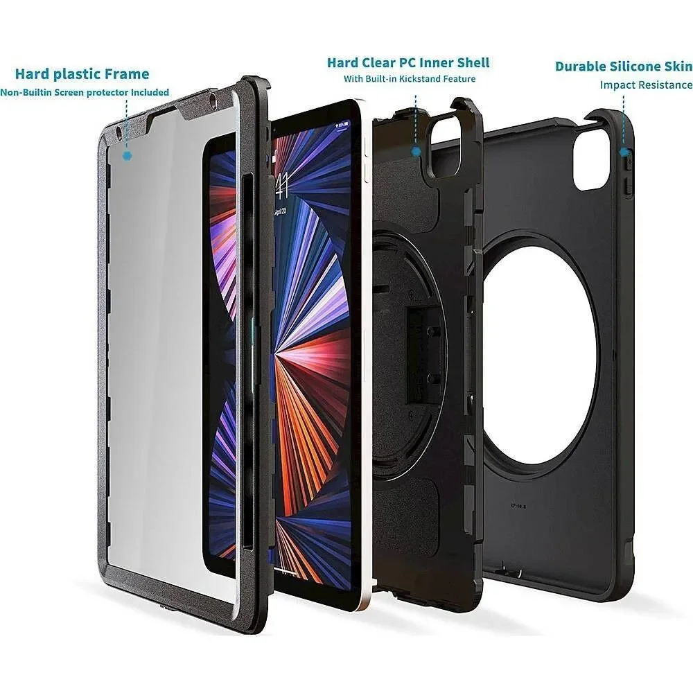 SaharaCase PROTECTION Hand Strap Series iPad Case for Apple iPad Pro 12.9